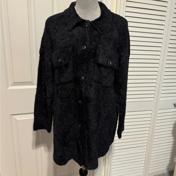 Torrid Eyelash Shacket Sweater Large - Picture 5 of 6